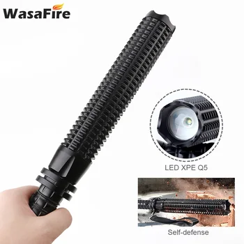 

Q5 Zoomable Flash Light Torch Self Defense Stick 3 Modes LED Flashlight Rechargeable Tactical Linterna By 18650/AAA For Hunting