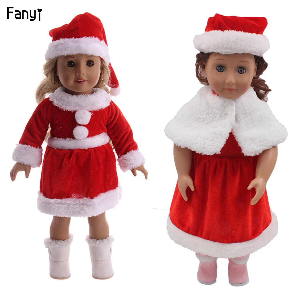 Hot doll dress Christmas Santa Claus doll clothes for 18 inches american bjd doll and 43 cm doll toy Christmas clothes doll gift
Hot doll dress Christmas Santa Claus doll clothes for 18 inches american bjd doll and 43 cm doll toy Christmas clothes doll gift