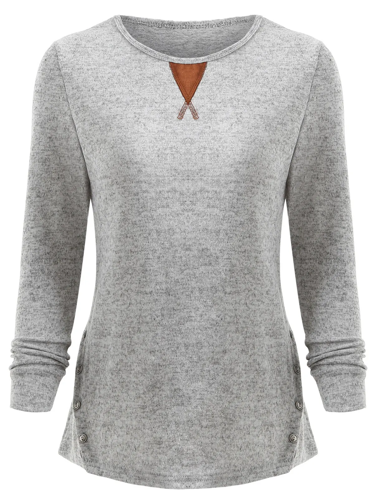 Women Casual Solid Sweaters Long Sleeve Elbow Patch Crew Neck Knitwear Fall Spring Winter Knitted Pullover 2019
Women Casual Solid Sweaters Long Sleeve Elbow Patch Crew Neck Knitwear Fall Spring Winter Knitted Pullover 2019