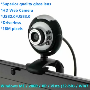 18MP Usb HD Video Web Camera Six Lights Night Vision Drive-free Clip Camera Computer Webcam with MIC for PC Laptop Camera
18MP Usb HD Video Web Camera Six Lights Night Vision Drive-free Clip Camera Computer Webcam with MIC for PC Laptop Camera