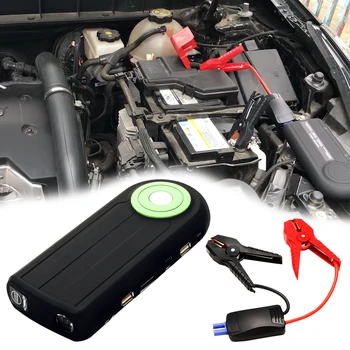

Mini Car Emergency Start Power Black Auto Jump Starter LED Light QC 3.0 Auto Emergency Power Bank for 12v Under 5.0L Car