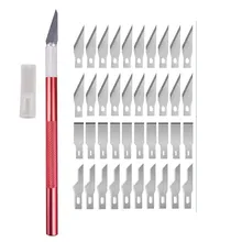 1pc Non-slip Metal Engraving Craft Nife With 40pcs Blades For Mobile Phone PCB DIY Carving Hand Multi Repairing Tool
1pc Non-slip Metal Engraving Craft Nife With 40pcs Blades For Mobile Phone PCB DIY Carving Hand Multi Repairing Tool