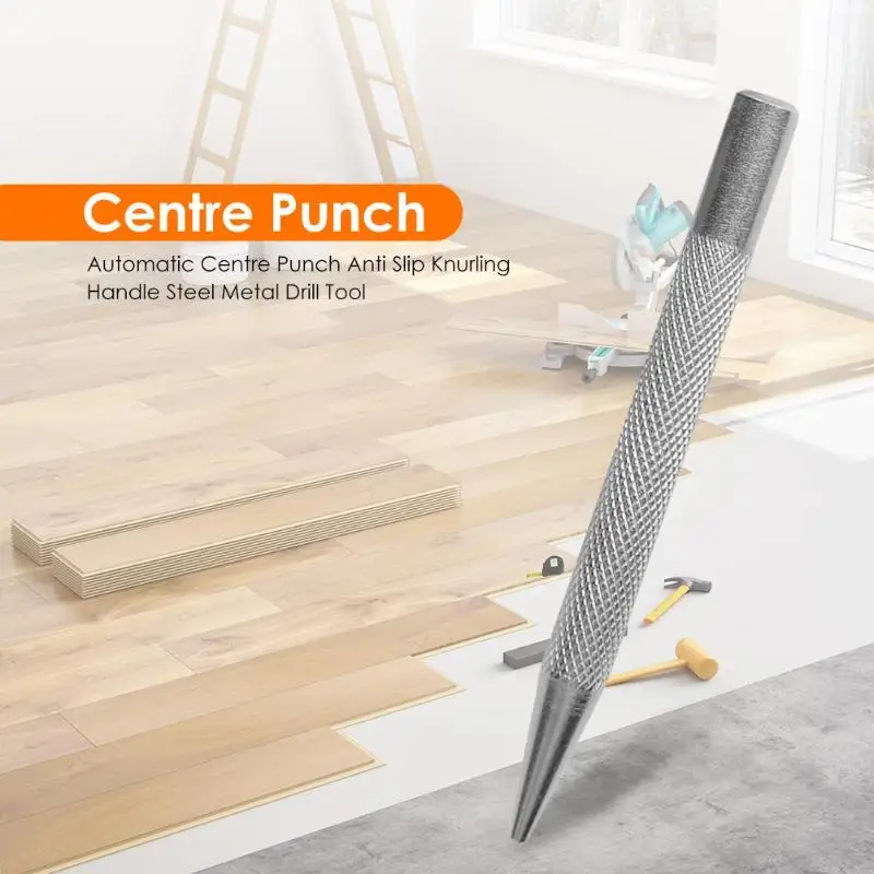 Automatic Center Punch Anti Slip Knurling Handle Steel Metal Drill Marking Tool for Mold Manufacturing Machining and Maintenance
Automatic Center Punch Anti Slip Knurling Handle Steel Metal Drill Marking Tool for Mold Manufacturing Machining and Maintenance