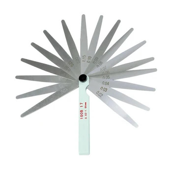 1Pcs Feeler Gauge Measuring Tool 10cm 17 Blade Measurement Range: 0.05-1.00mm Motorcycle
1Pcs Feeler Gauge Measuring Tool 10cm 17 Blade Measurement Range: 0.05-1.00mm Motorcycle
