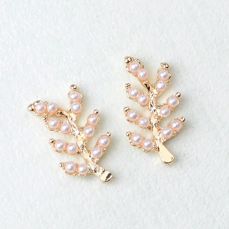 50pcs 11*21mm Gold Color Imitation Pearl Branch Charm Branch charm DIY for Hairpin Handmade Wedding Jewelry Making Wholesale
50pcs 11*21mm Gold Color Imitation Pearl Branch Charm Branch charm DIY for Hairpin Handmade Wedding Jewelry Making Wholesale