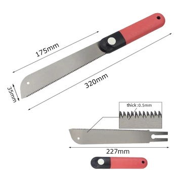 Detachable Mini Hand Saw SK5 3-edge Teeth Cutter for Tenon Wood Bamboo Plastic Cutting Woodworking Tool
Detachable Mini Hand Saw SK5 3-edge Teeth Cutter for Tenon Wood Bamboo Plastic Cutting Woodworking Tool