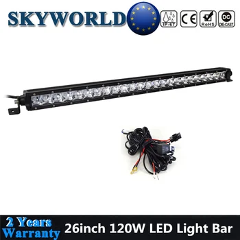 SKYWORLD 26inch 120W LED Light Bar Single Row Offroad Driving Extra Light Bar 12/24V For Auto Car Truck SUV 4x4 Pickup Work Lamp
SKYWORLD 26inch 120W LED Light Bar Single Row Offroad Driving Extra Light Bar 12/24V For Auto Car Truck SUV 4x4 Pickup Work Lamp