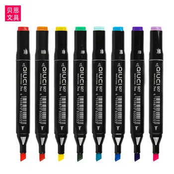 

Bain Marker Package Full Color Gift Box Hand-Painted Design Double Headed Alcohol Oily Marking Pen