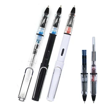 2pcs/lot Fountain Pen-type Gel Pen 0.38/0.5mm Transparent Calligraphy Signature Pen Replaceable Ink Sac and Can Absorb Ink Pen 
2pcs/lot Fountain Pen-type Gel Pen 0.38/0.5mm Transparent Calligraphy Signature Pen Replaceable Ink Sac and Can Absorb Ink Pen