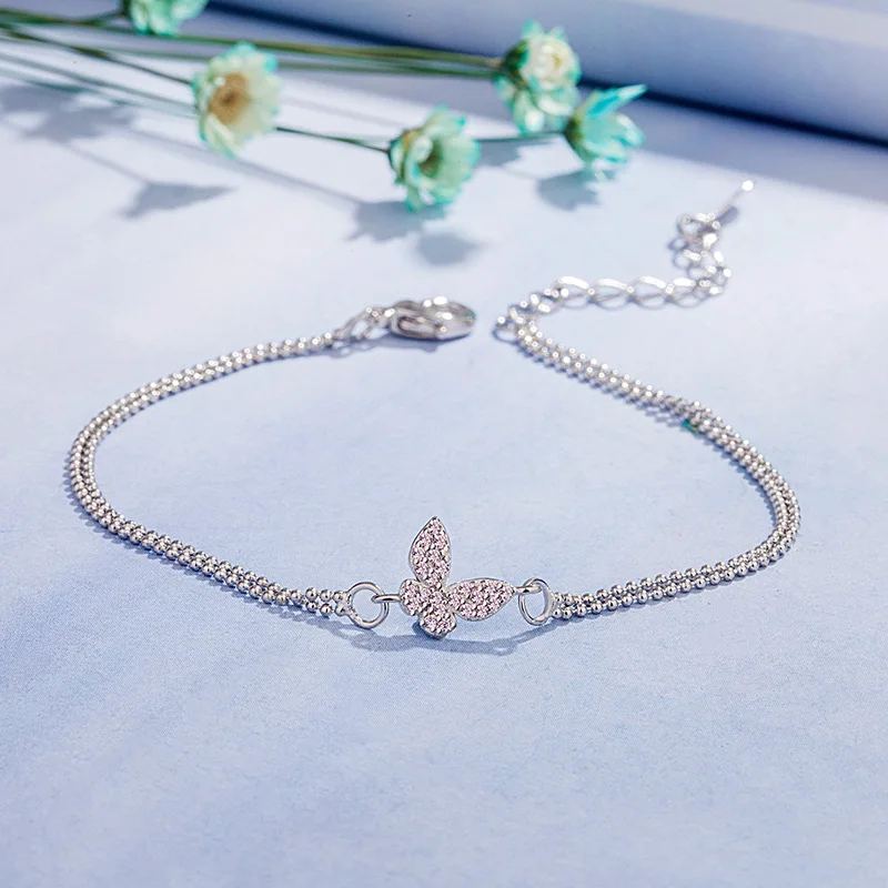 Korean-style Simple Butterfly Bracelets INS Non-mainstream Normcore Style Double Layer round Beads Elegant
Korean-style Simple Butterfly Bracelets INS Non-mainstream Normcore Style Double Layer round Beads Elegant