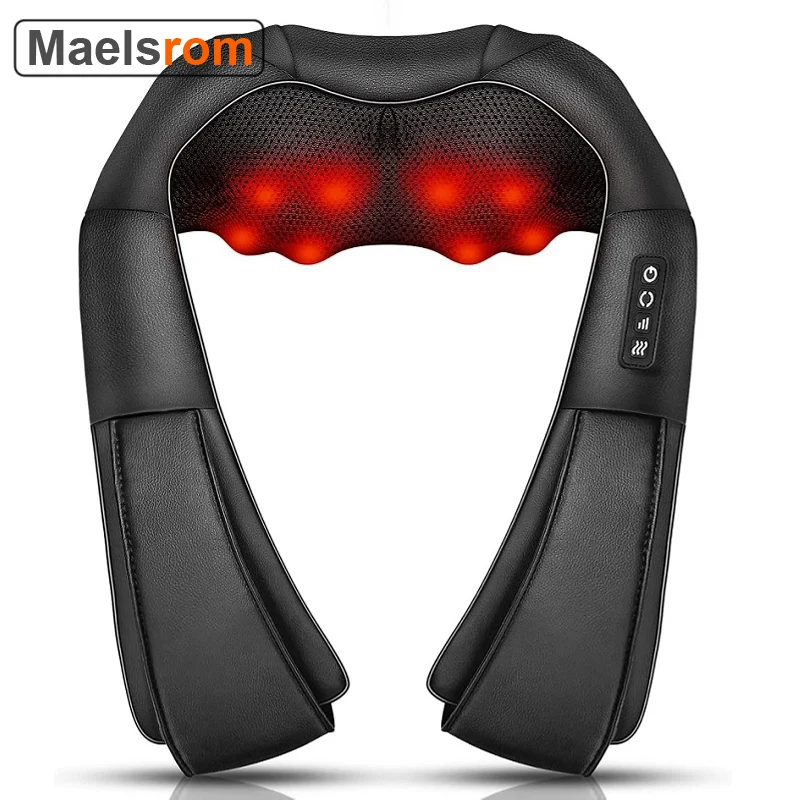 

Neck Massager with Heat Shiatsu Massager for Neck Back Shoulder Deep Tissue 3D Kneading Helps to Relax Muscles at Home and Car