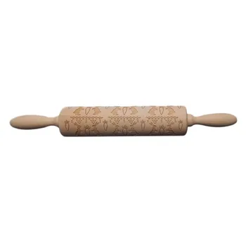 Wooden Rolling Pin Beautiful Printing Rolling Pin for Home Store Baking Rabbit Turnip Pattern Embossed Rolling Pin Wood
Wooden Rolling Pin Beautiful Printing Rolling Pin for Home Store Baking Rabbit Turnip Pattern Embossed Rolling Pin Wood