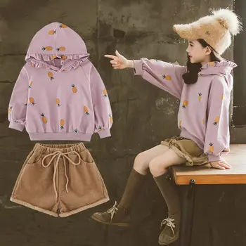 Kids Clothing Set Pineapple Costume Hoodie Sweatshirt + Short 2Pcs 2020 Spring Autumn High Quality Clothes for Babygirl 4-13Year
Kids Clothing Set Pineapple Costume Hoodie Sweatshirt + Short 2Pcs 2020 Spring Autumn High Quality Clothes for Babygirl 4-13Year