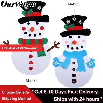 OurWarm Kids DIY Felt Christmas Tree Snowman Decoration New Year Toys Christmas Gifts for Kids 2018 Christmas Felt Ornaments
OurWarm Kids DIY Felt Christmas Tree Snowman Decoration New Year Toys Christmas Gifts for Kids 2018 Christmas Felt Ornaments