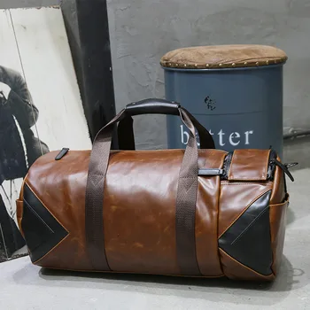 Men bags Brand Retro Brown Bucket Travel Bags Large shoulder crossbody bag PU Leather Handbags Shoulder Bag Men Gym Duffle Bag
Men bags Brand Retro Brown Bucket Travel Bags Large shoulder crossbody bag PU Leather Handbags Shoulder Bag Men Gym Duffle Bag