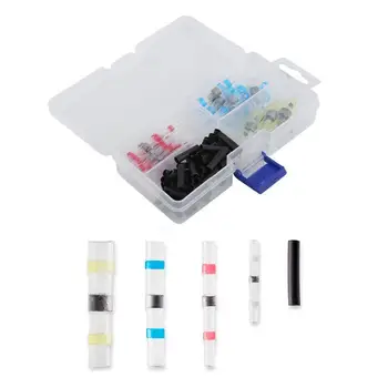 Solder Seal Wire Connectors & Heat Shrink Tubings Waterproof Electrical Butt Terminals & Shrink Wrap Tubes with Case 45DC24
Solder Seal Wire Connectors & Heat Shrink Tubings Waterproof Electrical Butt Terminals & Shrink Wrap Tubes with Case 45DC24