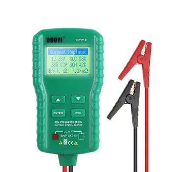 DUOYI DY219 12V Car Battery Tester Digital Automotive AH CCA Voltage Battery Load Analyzer Multifunction Diagnostic Tool Mini
DUOYI DY219 12V Car Battery Tester Digital Automotive AH CCA Voltage Battery Load Analyzer Multifunction Diagnostic Tool Mini