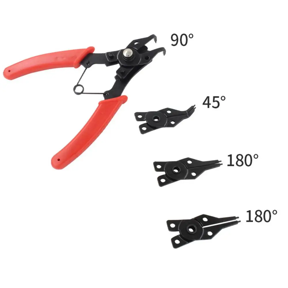Circlip Pliers Internal Card and External Card Dual-Purpose Caliper Pliers 4-In-1 Type Spring Disassembly Tool for Motorcycles
Circlip Pliers Internal Card and External Card Dual-Purpose Caliper Pliers 4-In-1 Type Spring Disassembly Tool for Motorcycles