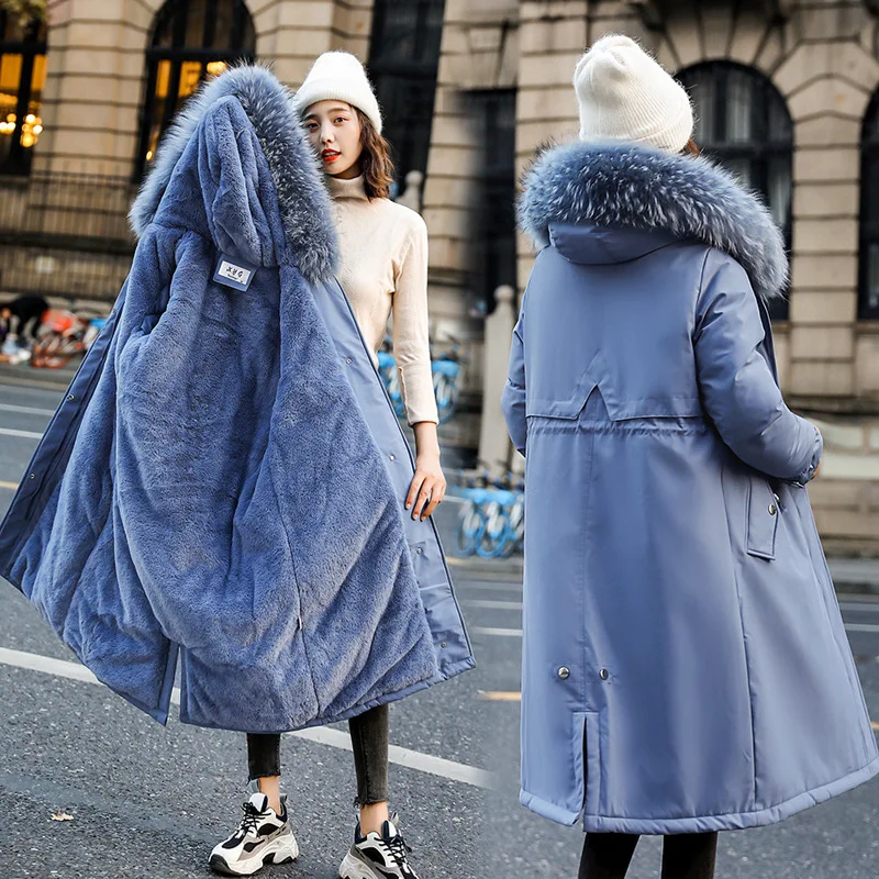 Fashion Long Cotton Liner Hooded Parka Women Slim With Fur Collar Warm Winter Jacket Coat 2020 New
Fashion Long Cotton Liner Hooded Parka Women Slim With Fur Collar Warm Winter Jacket Coat 2020 New