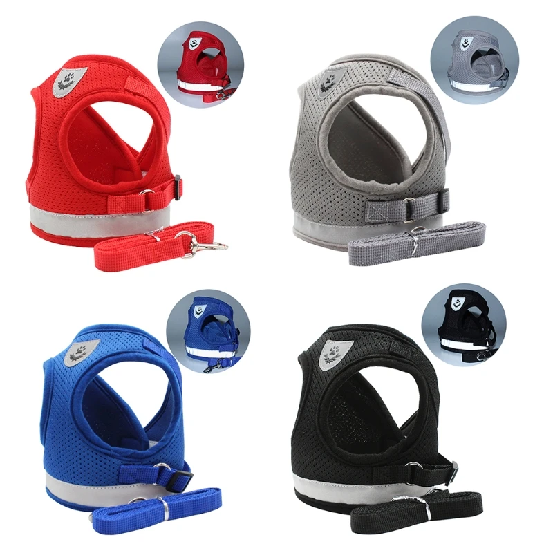 Dog Harness Small Dog and Cat Harness,No Pull Soft Mesh Leash Set,Reflective Breathable Adjustable for Small and Medium
Dog Harness Small Dog and Cat Harness,No Pull Soft Mesh Leash Set,Reflective Breathable Adjustable for Small and Medium