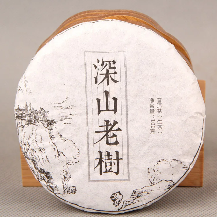 

China Deep Mountain Ancient Tree Natural Organic Raw Pu'er Tea Yunnan Green Tea Chinese Shen Pu'erh Tea