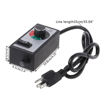 AC 120V 15A Fan Voltage Speed Controller Electric Motor Rheostat Governor 
AC 120V 15A Fan Voltage Speed Controller Electric Motor Rheostat Governor