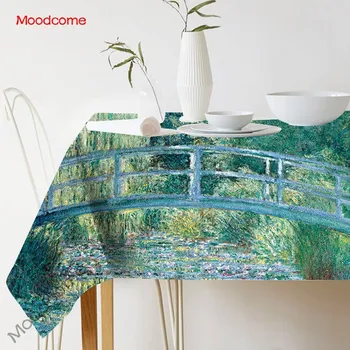 Claude Monet Impressionism Oil Painting Waterproof Dining Table Cloth Summer Lily Garden Tropical Plants Green Linen Tablecloth
Claude Monet Impressionism Oil Painting Waterproof Dining Table Cloth Summer Lily Garden Tropical Plants Green Linen Tablecloth