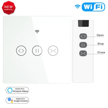 RF WiFi Smart Touch Curtain Blinds Roller Shutter Switch Tuya Smart Life App Remote Control Work With Alexa Echo Google Home
RF WiFi Smart Touch Curtain Blinds Roller Shutter Switch Tuya Smart Life App Remote Control Work With Alexa Echo Google Home