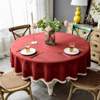 Nordic Waterproof Pure Pigment Color Imitation Cotton Snd Linen Tassel Lace Round Dining Table Coffee Table Tablecloth
Nordic Waterproof Pure Pigment Color Imitation Cotton Snd Linen Tassel Lace Round Dining Table Coffee Table Tablecloth