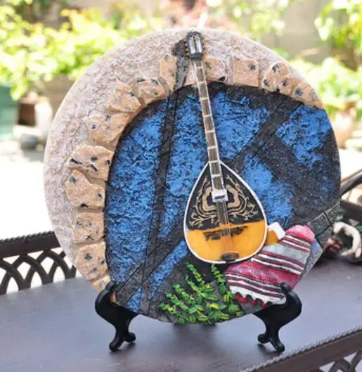 Country painting retro Still life relief hanging plate hanging plate Garden Music Studio Put up ornaments and pendants
Country painting retro Still life relief hanging plate hanging plate Garden Music Studio Put up ornaments and pendants