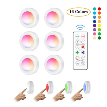 Under Cabinet Light 16 Color RGB Led Closet Light Wireless Dimmable/Touch Sensor LED Night Light for Bedroom Living Room Kitchen
Under Cabinet Light 16 Color RGB Led Closet Light Wireless Dimmable/Touch Sensor LED Night Light for Bedroom Living Room Kitchen