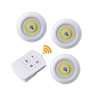 Battery Operated Cob Under Cabinet Light Wireless LED Puck Light Dimmable Touch Closet Kitchen Cupboard Lamp With Remote Control
Battery Operated Cob Under Cabinet Light Wireless LED Puck Light Dimmable Touch Closet Kitchen Cupboard Lamp With Remote Control