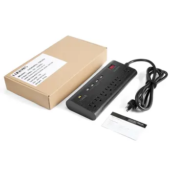 LUCK Black Multifunctional Surge Protective Platooninsert 7 Outlet Extension Socket Power Strip with 5 USB Charging Ports
LUCK Black Multifunctional Surge Protective Platooninsert 7 Outlet Extension Socket Power Strip with 5 USB Charging Ports