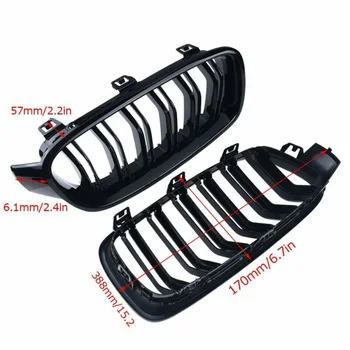 2 Pcs 1 Pair Left+Right Racing Front Kidney Grille Gloss Black For BMW 3-Series F30 F31 F35 2012-2017 Car Protection Styling
2 Pcs 1 Pair Left+Right Racing Front Kidney Grille Gloss Black For BMW 3-Series F30 F31 F35 2012-2017 Car Protection Styling