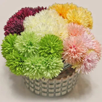 Artificial qiu ju 6 Head Multi-Color Needle Chrysanthemum Beam Bundle of Dandelion Africa Ping-Pong Chrysanthemum cong qiu Artif
Artificial qiu ju 6 Head Multi-Color Needle Chrysanthemum Beam Bundle of Dandelion Africa Ping-Pong Chrysanthemum cong qiu Artif