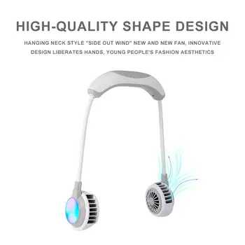 Hands-free Neck Fan Mini USB Personal Fan Rechargeable Headphone Design Pocket Fan With 3 Speeds Adjustable LED Light For Travel
Hands-free Neck Fan Mini USB Personal Fan Rechargeable Headphone Design Pocket Fan With 3 Speeds Adjustable LED Light For Travel