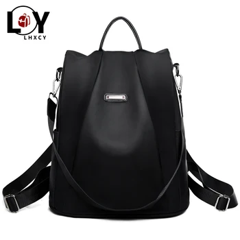 Leather Belt Waterproof Oxford Backpack Women High Capacity Solid Color Backpack For Teens Leisure High Quality Black Backpacks
Leather Belt Waterproof Oxford Backpack Women High Capacity Solid Color Backpack For Teens Leisure High Quality Black Backpacks