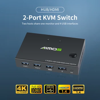 AM-KVM201CC 2-Port HDMI KVM Switch Support 4K*2K@30Hz HDMI KVM Switcher Keyboard Mouse USB
AM-KVM201CC 2-Port HDMI KVM Switch Support 4K*2K@30Hz HDMI KVM Switcher Keyboard Mouse USB