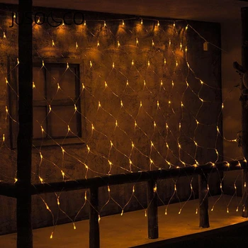 JUSOCCO 2x3M 4x6M Christmas Garlands LED String Christmas Net Lights Fairy Xmas Party Garden Wedding Decoration Curtain Lights
JUSOCCO 2x3M 4x6M Christmas Garlands LED String Christmas Net Lights Fairy Xmas Party Garden Wedding Decoration Curtain Lights