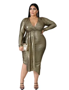 Euramerican fat MM sparkles tight large size dress of dress of dress of dress of fashionable wind large size dress
Euramerican fat MM sparkles tight large size dress of dress of dress of dress of fashionable wind large size dress