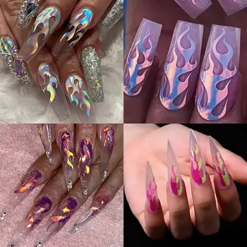 Kapmore 16 Sheets Nail Sticker Decorative Flame Pattern Nail Art Decal Manicure Sticker Summer DIY Nail Art Tool for Women
Kapmore 16 Sheets Nail Sticker Decorative Flame Pattern Nail Art Decal Manicure Sticker Summer DIY Nail Art Tool for Women