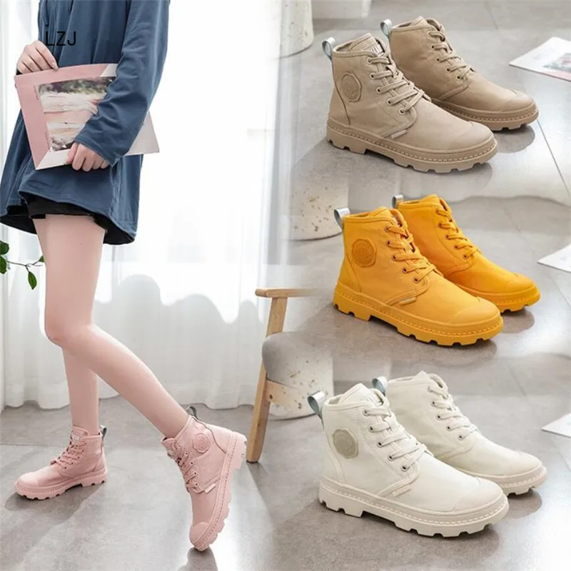 LZJ 2019 Women's Canvas Boots Autumn Retro Casual Female Shoes High-top Outdoor Women Shoes Resistant Fashion Ankle Boots
LZJ 2019 Women's Canvas Boots Autumn Retro Casual Female Shoes High-top Outdoor Women Shoes Resistant Fashion Ankle Boots