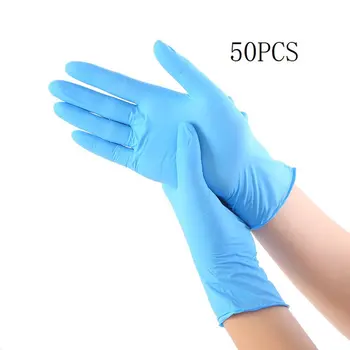 50pcs Disposable Nitrile gloves Beauty tattoo protective gloves Labor insurance Neutral / industrial gloves for home 
50pcs Disposable Nitrile gloves Beauty tattoo protective gloves Labor insurance Neutral / industrial gloves for home