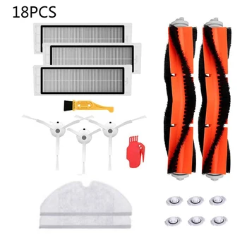 18pcs Main Brush Washable Filter Cloth Water Core Set For XIAOMI Mi Robot Roborock S5 S50 S51 Max S60 S65 S5 S50 S55 E25 E35
18pcs Main Brush Washable Filter Cloth Water Core Set For XIAOMI Mi Robot Roborock S5 S50 S51 Max S60 S65 S5 S50 S55 E25 E35