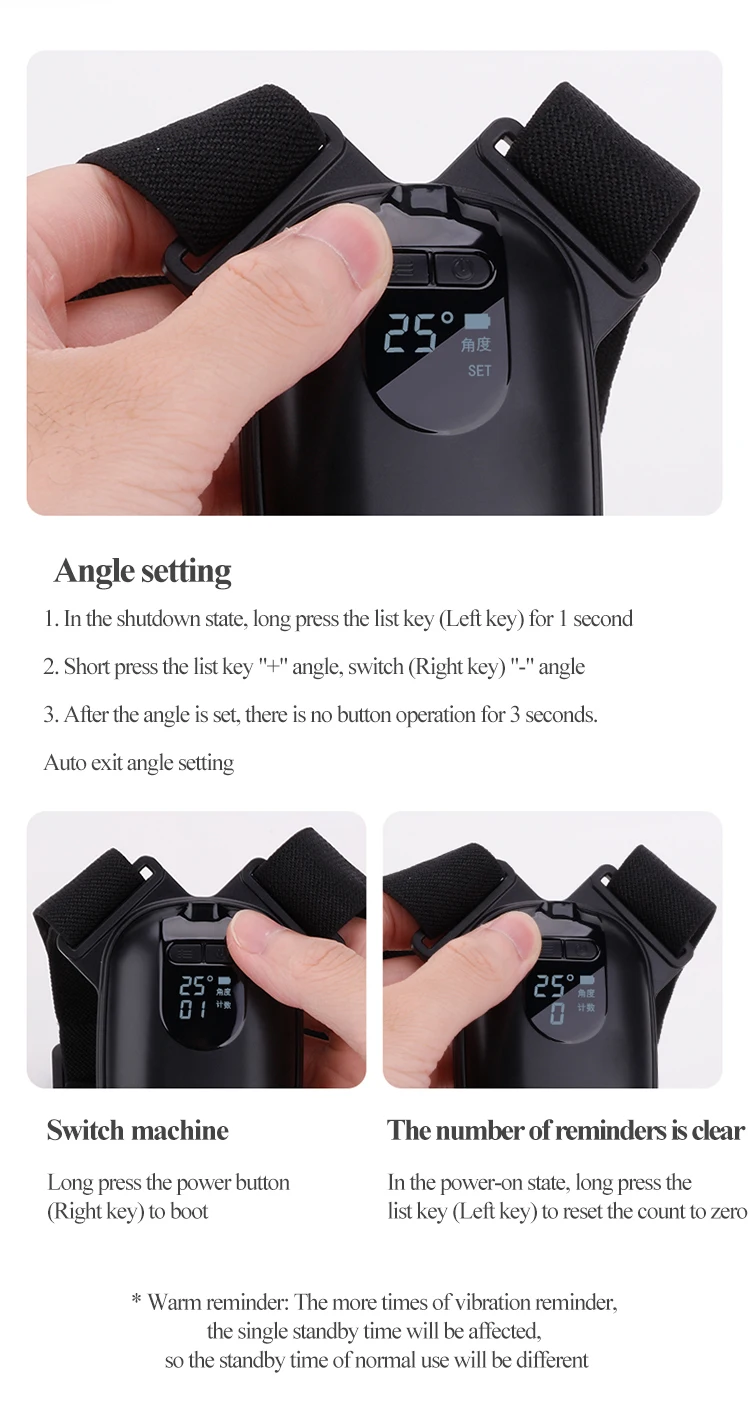 Corrector de postura inteligente, Corrector de postura jorobada, cinturón de entrenamiento de hombros, corrección de columna vertebral, soporte de espalda 10 Corrector de postura inteligente Corrector de postura inteligente, Corrector de postura jorobada, cinturón de entrenamiento de hombros, corrección de columna vertebral, soporte de espalda » Corrector de postura inteligente