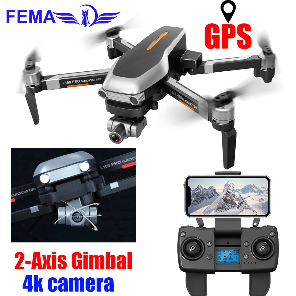 FEMA L109PRO Professional Drones GPS with 4K Gimbal Camera 5G WIFI FPV Long Distance RC Brushless Drone Quadcopter VS SG906PRO
FEMA L109PRO Professional Drones GPS with 4K Gimbal Camera 5G WIFI FPV Long Distance RC Brushless Drone Quadcopter VS SG906PRO