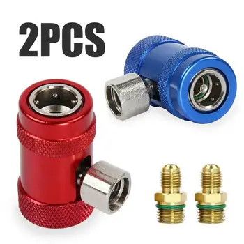 Brass Metal Refrigerant Adapter R1234yf R134a Quick Connector Air Conditioning Accessories Valve Parts Red+ Blue 2PCS
Brass Metal Refrigerant Adapter R1234yf R134a Quick Connector Air Conditioning Accessories Valve Parts Red+ Blue 2PCS