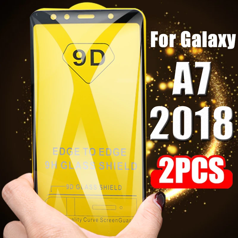 Фото 9D Защитное стекло для samsung Galaxy A7 A 7 2018 A750 750 Samsun ya7 7A Защитная пленка экрана |