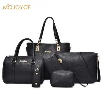 6pcs/set PU Leather Women Bags Casual Handbags Vintage Shoulder Bag Women Wristlet Clutch Wallet Solid Color Card Holder
6pcs/set PU Leather Women Bags Casual Handbags Vintage Shoulder Bag Women Wristlet Clutch Wallet Solid Color Card Holder