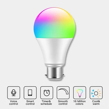 Smart WiFi Smart Bulb RGB+W LED Bulb Dimmable Smart Light Phone APP/Voice Remote Control Compatible with Alexa Google Home
Smart WiFi Smart Bulb RGB+W LED Bulb Dimmable Smart Light Phone APP/Voice Remote Control Compatible with Alexa Google Home